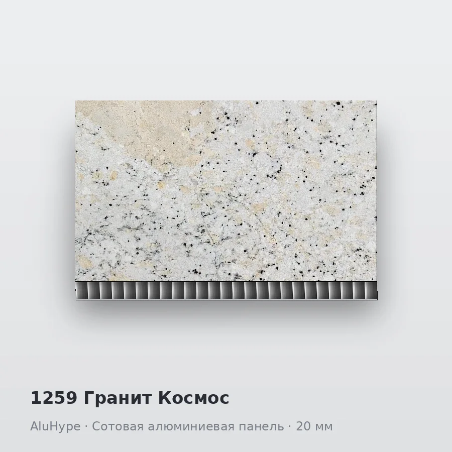 Сотовая алюминиевая панель AluCOMB 1259 Гранит Космос